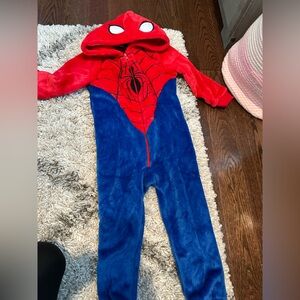 Spiderman fleece onsie costume 4T